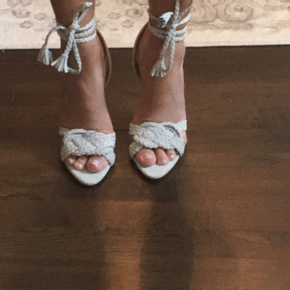 Zara Braided Lace Up Sandals